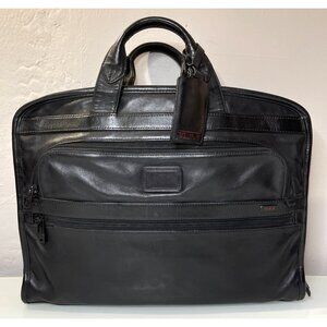 TUMI  Leather Black Briefcase Laptop 96111DH Bag Business Travel Computer